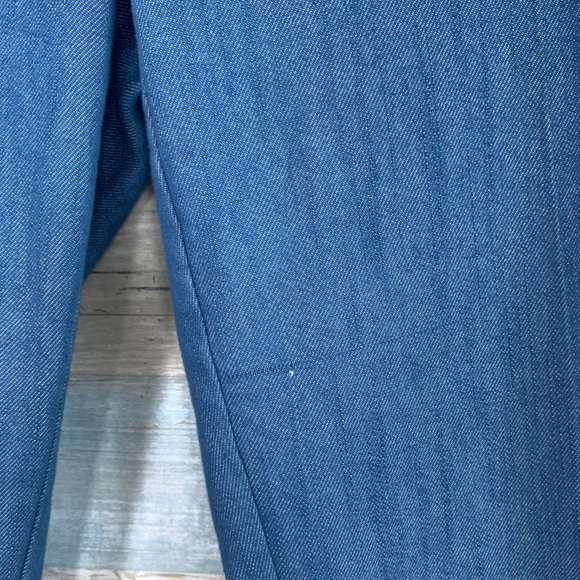 LOFT Chambray Ankle Trousers Blue - Picture 7 of 7